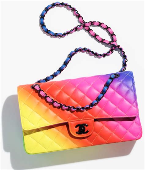 rainbow chanel purse|chanel rainbow bag carousell.